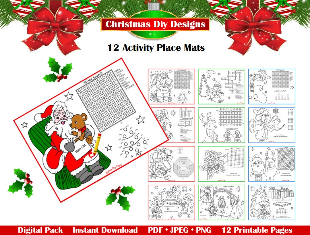 christmas-activity-placemats-printable-activity-table-mat-printable-christmas-activity-place-mats-christmas-activities-instant-download-etsy