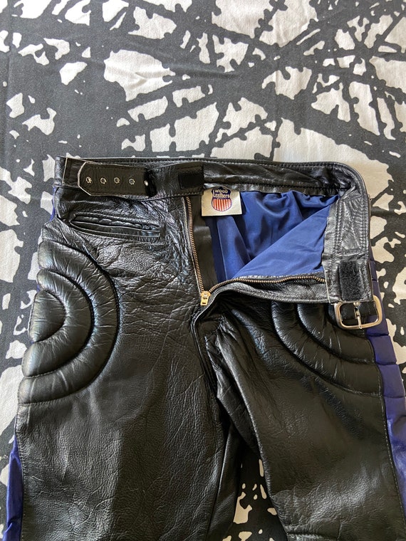 Vintage Leather Motorcycle Pants