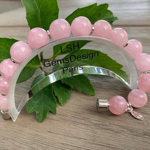 Natural Pink Quartz bracelet. Pink Quartz - Love stone!