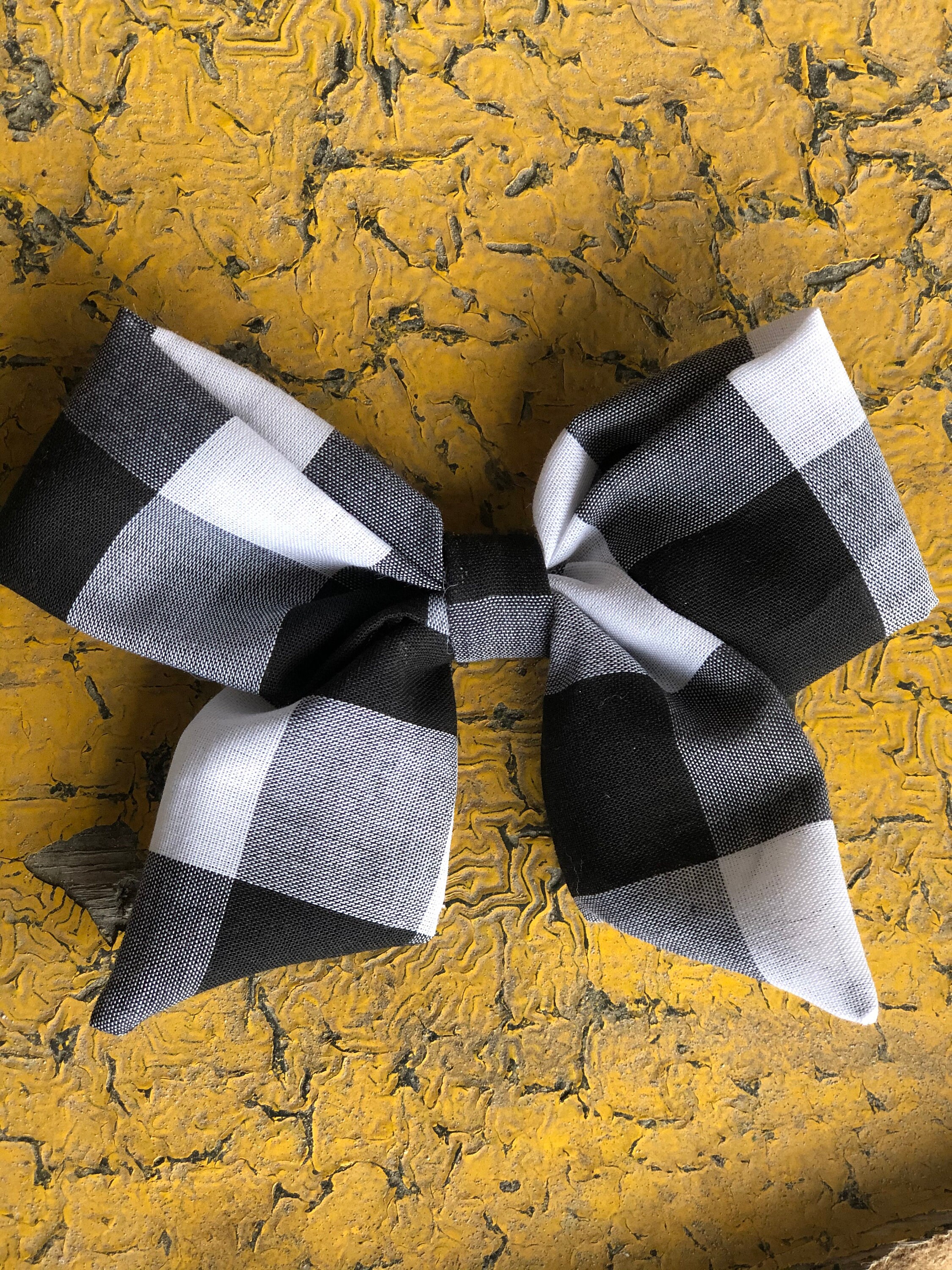 Buffalo Plaid Fabric Bow | Etsy