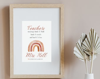 Quotes Teacher Appreciation Week Personalized Teacher Gift | Etsy