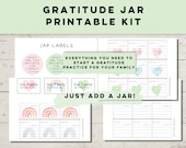 Gratitude Jar Printable, Gratitude Gift, Gratitude Jar for Kids,  Gratitude Cards, Gratitude Box, Happiness Jar, Blessings Jar, Joy Jar