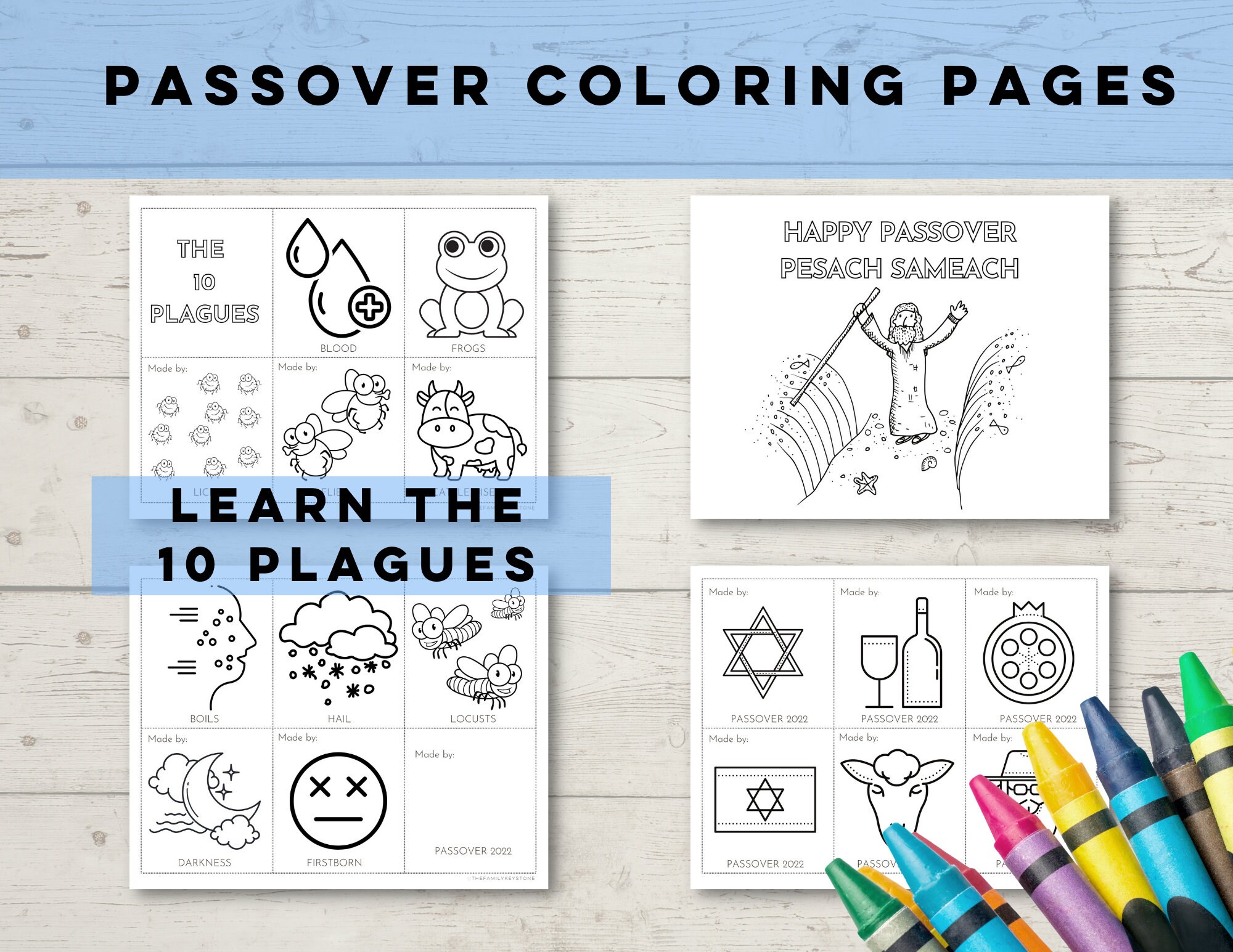 Coloring Pages Passover, Passover Color Pages,passover Printables