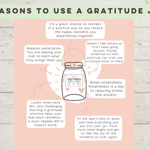 Gratitude Jar Printable Kit, Family Activity (PDF) - Etsy