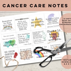 Gift for Friend with Cancer, Cancer Gifts,Chemo Care Package, Cancer Care Package,Inspirational Cancer Quotes,Cancer Encouragement Printable