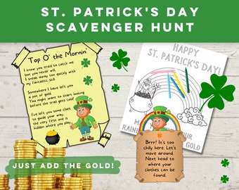 St. Patrick's Day Schnitzeljagd, Kobold Brief (druckbare PDF)