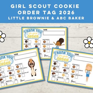 Etiqueta para encomenda de biscoitos das Escoteiras Daisy (PDF)