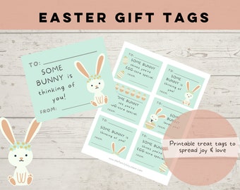 Easter Gift Tags, Printable Easter Gift Tags