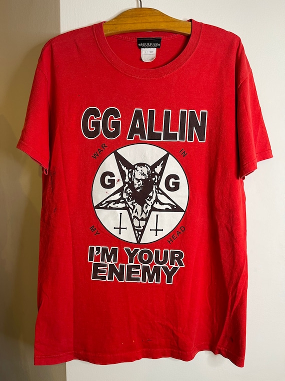GG Allin t shirt Etsy