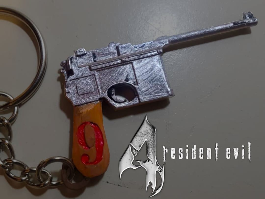 Resident Evil 4 Keychain Red9 Etsy