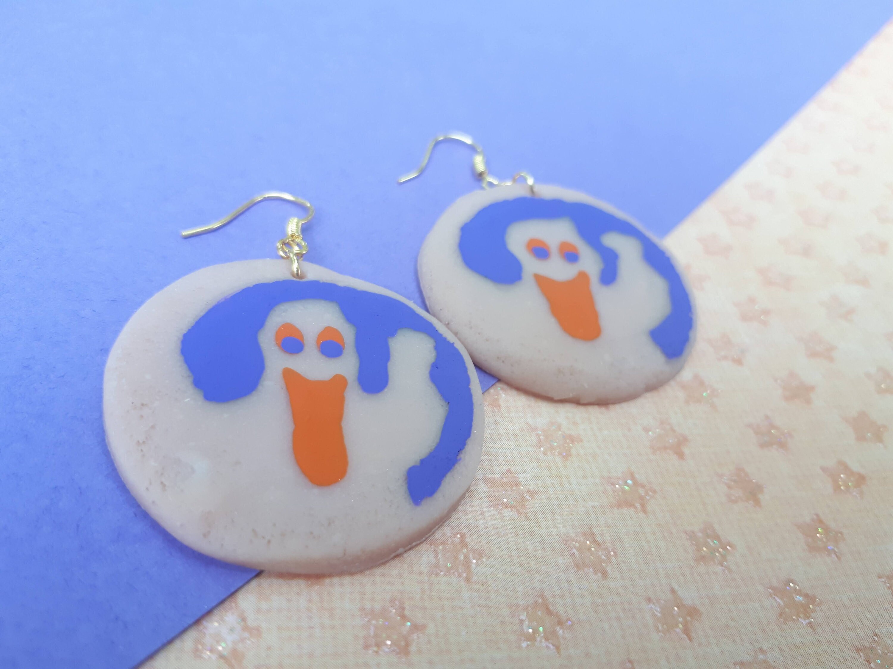 Spooky Ghost Cookie Earrings Etsy Canada