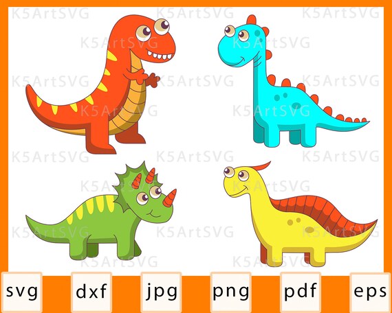 Download Cute Dinosaur Svg Dinosaur Baby Clipart Jurassic Party Cute Dino T Rex Svg Birthday Svg Eps Dxf Pdf Png Instant Download