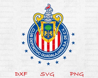 Chivas Svg, Guadalajara SVG, Liga Mexico SVG Png, Sports Team svg, Cut File, Liga MX, Mexican football svg png dxf