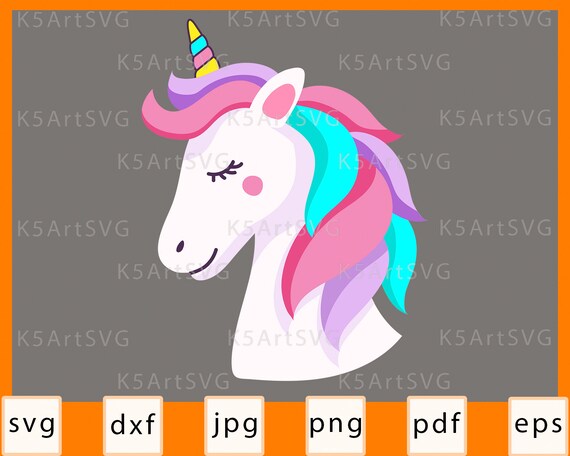 Download Unicorn Svg Cute Unicorn Head Svg Pink Unicorn Svg Unicorn Etsy
