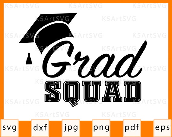 Graduation Squad Svg 1416 Dxf Include Free Svg Banner