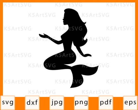 Download Mermaid Svg Mermaid Silhouette Summer Beach Sea Svg Svg Cut Etsy