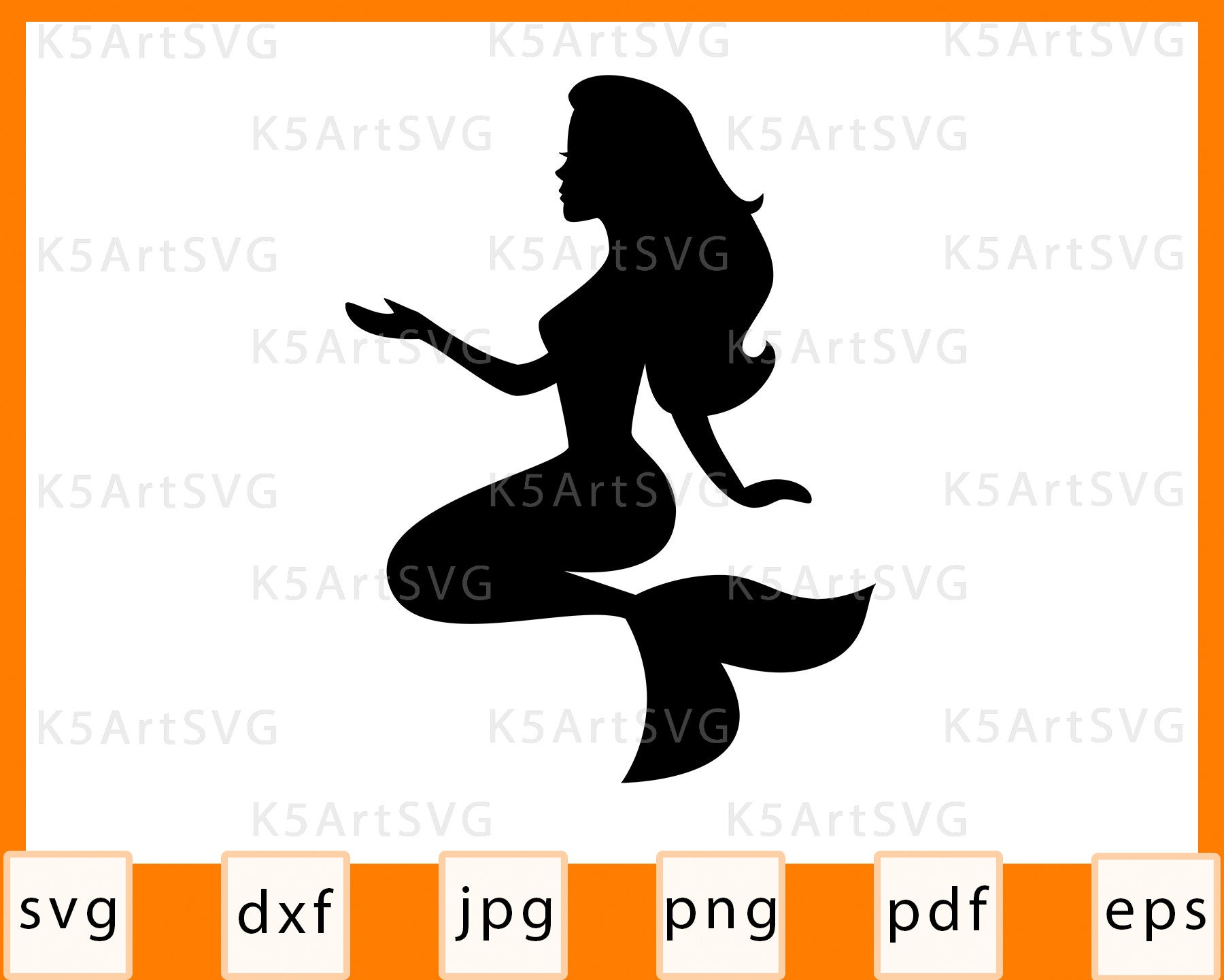 Download Mermaid Svg Mermaid Silhouette Summer Beach Sea Svg Svg Cut Etsy