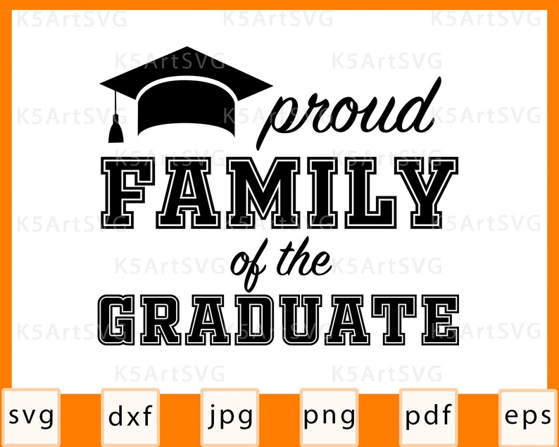 Download Proud Family of the Graduate SVG Graduation cut file ...