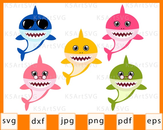 Download Shark Svg Baby Shark Svg Family Shark Svg Files For Cricut Etsy