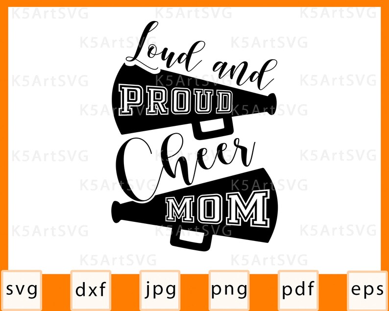 Loud and Proud Cheer Mom Svg Cheerleader Cheerleading Cut Etsy Ireland