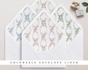 Colorable &amp; Printable Envelope Liner Templates in 8 Different Sizes ...