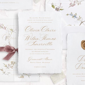 Druckbare Kalligraphie Hochzeitseinladung Vorlagen Set, bearbeitbare elegante Einladungen, klassische Hochzeitsdetails Antwortkarten, CS