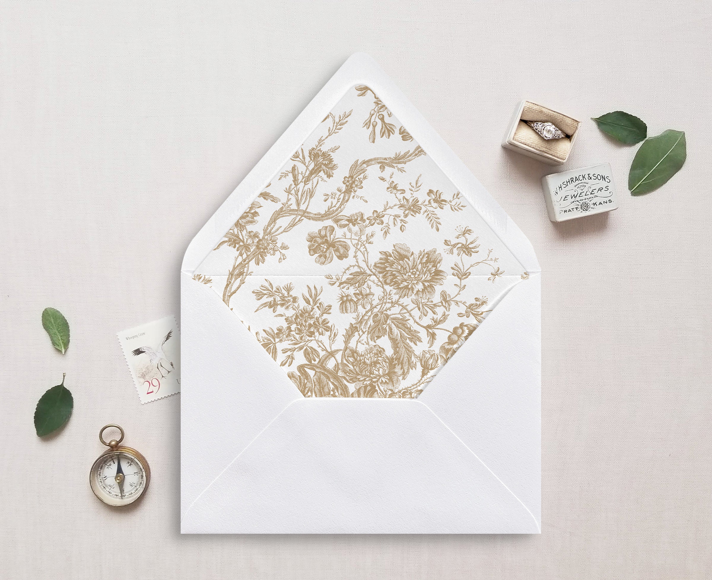 Printable Wedding Vellum Wrap and Envelope Liner for 5x7 Etsy