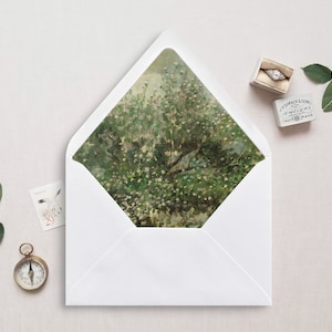 Druckbare Umschlag Liner, A7, Euro Klappe, Quadrat Klappe, 6,5 Quadrat, A6, 5,75 Quadrat, 4 Stange, 4 Stange für 5x7 Hochzeitseinladungen, Blühender Baum