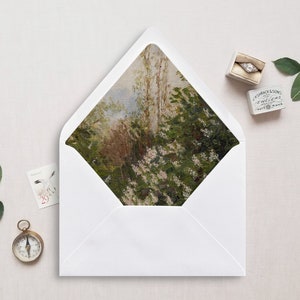 Printable Envelope Liner, A7, Euro Flap, Square Flap, 6.5 Square, A6, 5.75 Square, 4 Bar, 4 Bar for 5x7 Wedding Invitations, Lilac Tree