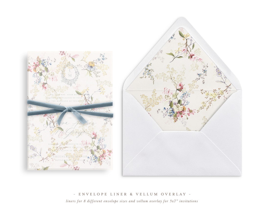 Vellum Envelopes, Vellum Design Envelopes, Vellum Wedding Envelopes, 5pcs 