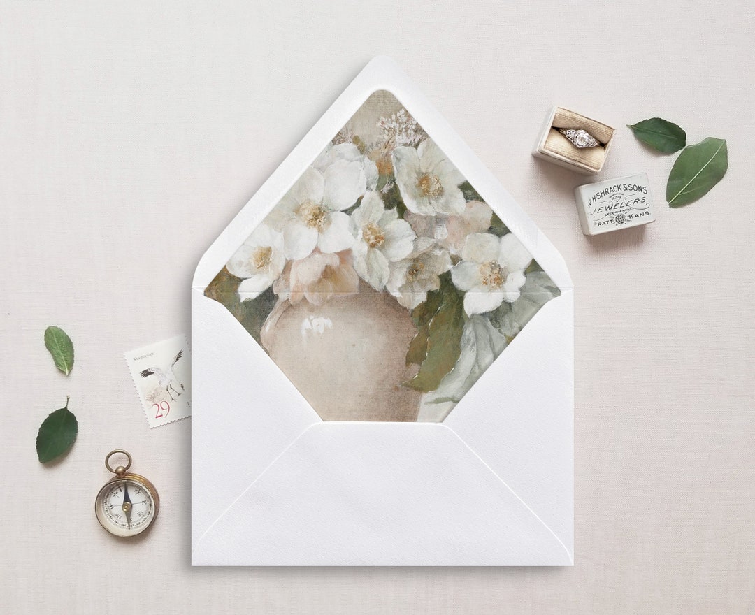 Printable Envelope Liner, A7, Euro Flap, Square Flap, 6.5 Square, A6, 5