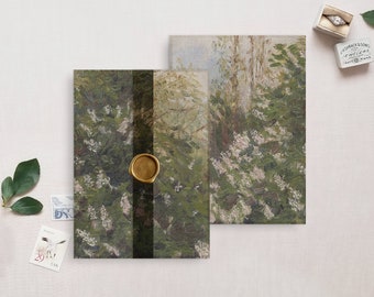 Printable Wedding Vellum Wrap, Lilac Tree Painting