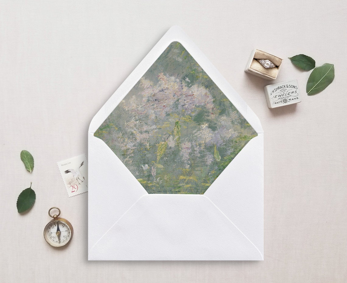 Printable Envelope Liner A7 Euro Flap Square Flap 6.5 Etsy