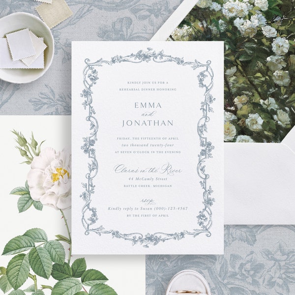 Rehearsal Dinner Invitation Template - Etsy