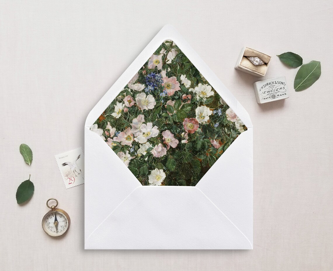 Printable Envelope Liner A7 Euro Flap Square Flap 6.5 Etsy