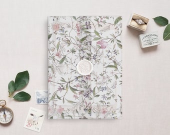 Printable Wedding Vellum Wrap, Blush & Sage Floral Pattern