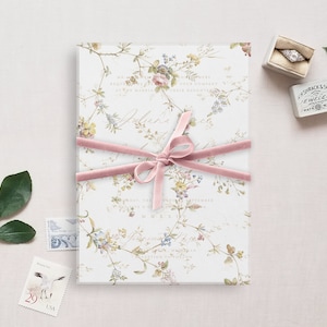 Druckbare Hochzeit Pergamin Overlay, Vintage Blumen Wallpaper Design