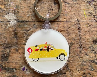 Keychain in the yellow Duckling