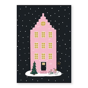 kaart - Roze grachtenpandje
