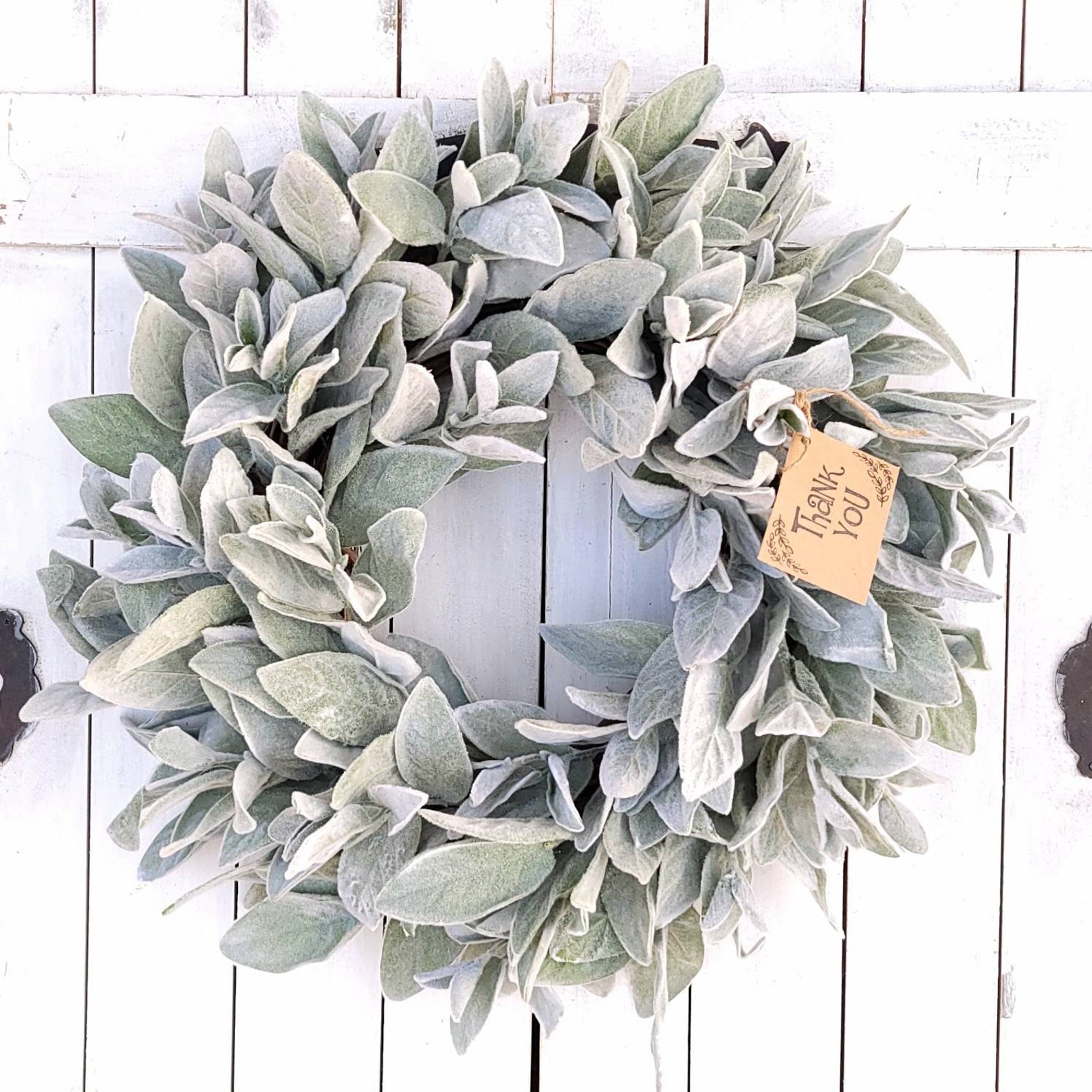 Lambs Ear WreathLarge Lambs Ear WreathYear Round WreathYear Etsy