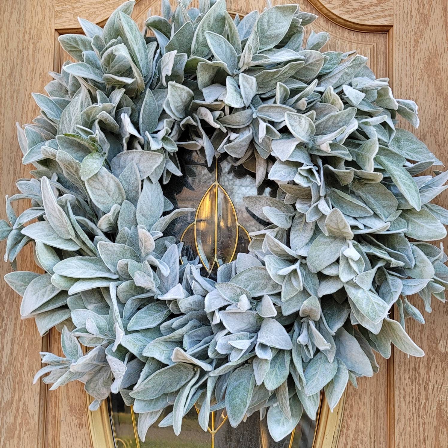 Lambs Ear WreathLarge Lambs Ear WreathYear Round Lambs Ear Etsy