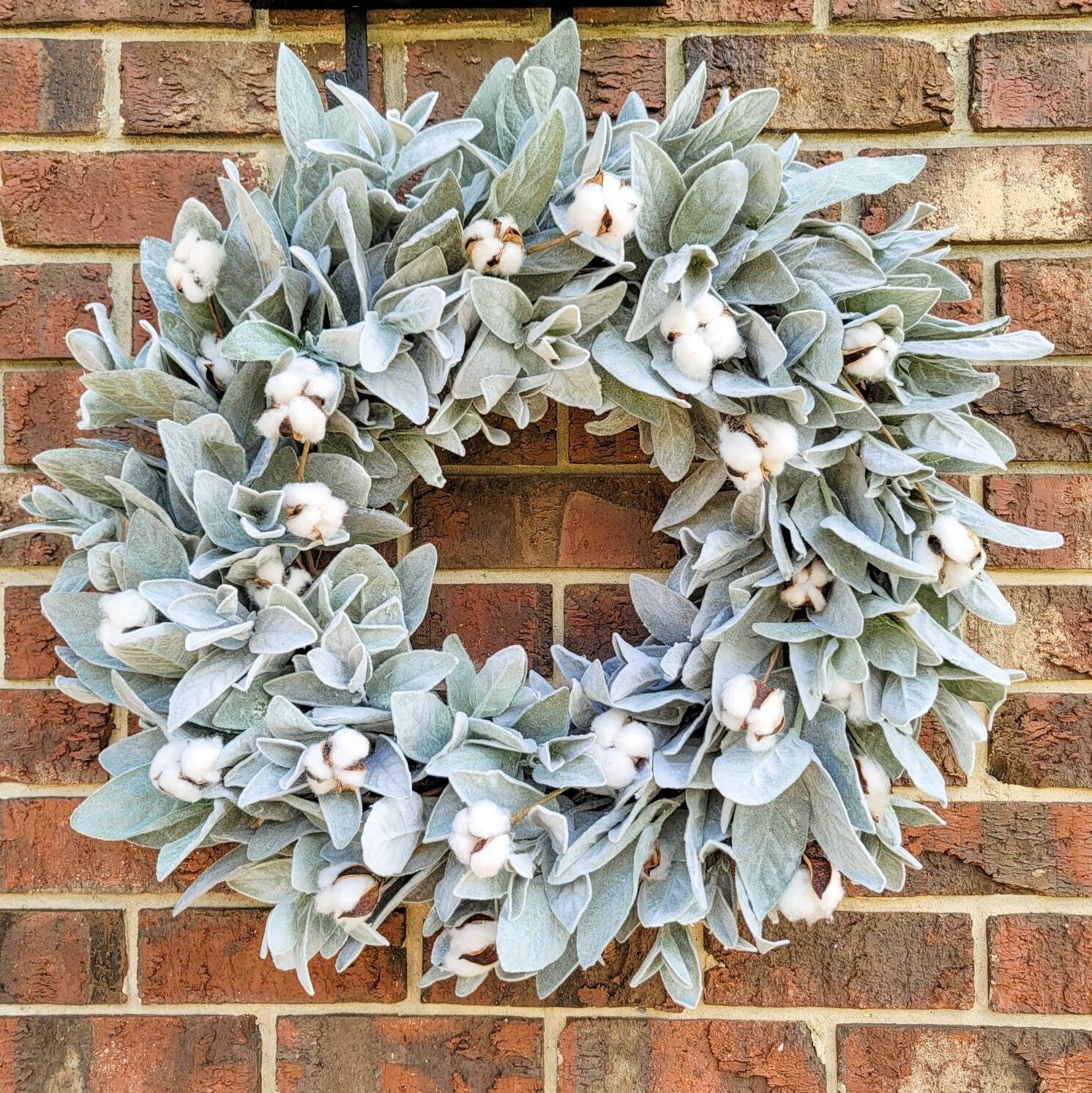 Lambs Ear and Cotton WreathLambs Ear WreathYear Round Etsy