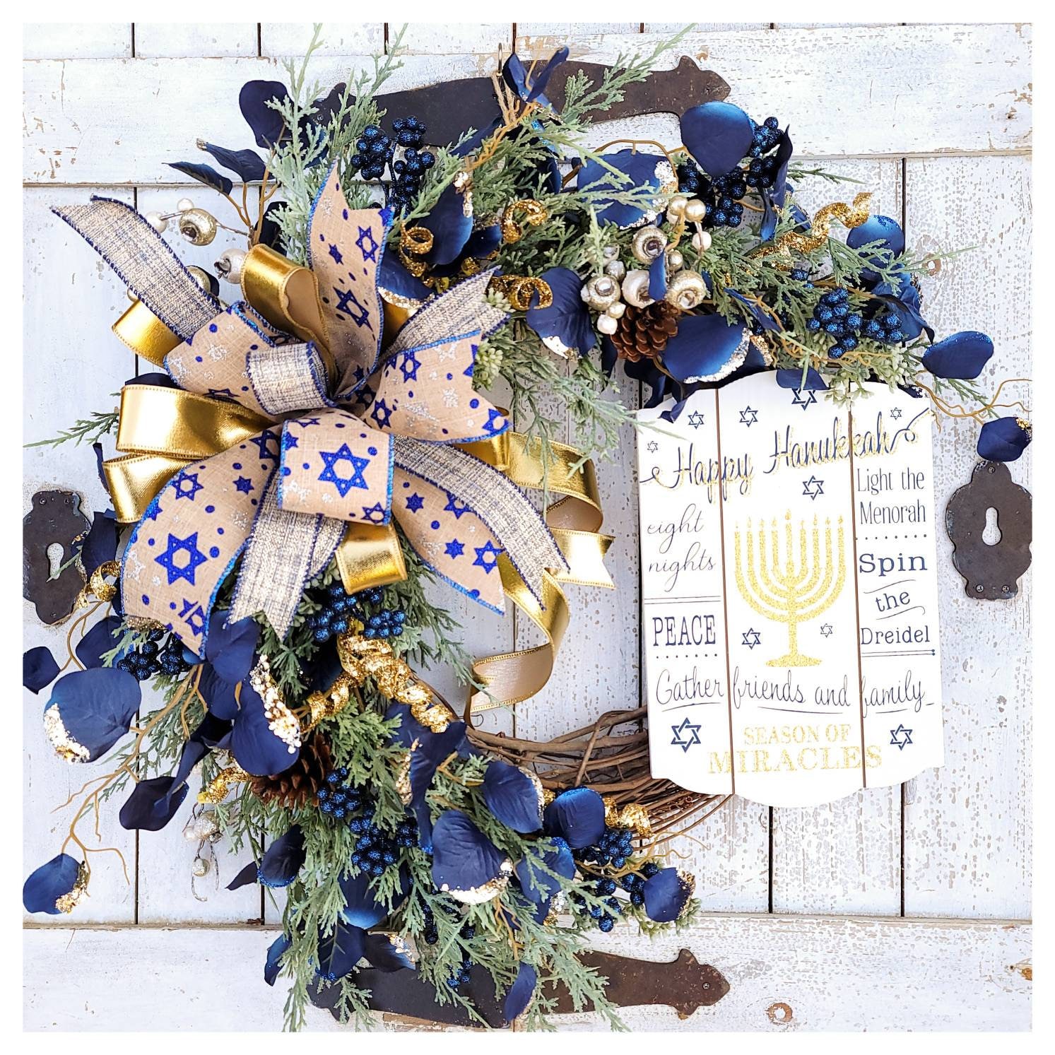 Mini Blue 10 Wreath – WharfWarp