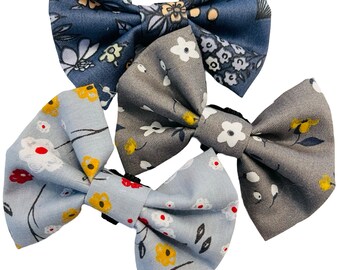 3 x SMALL Dog Bowties * Fabulous Bargain Gift Pack* 3 Designs * Bargain Price * Slips over the Collar * Size S - #BOW7