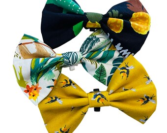 3 x LARGE Dog Bowties * Fabulous Bargain Gift Pack* 3 Designs * Bargain Price * Slips over the Collar * Size L- #BOW14