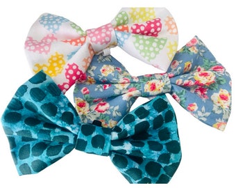 3 x LARGE Dog Bowties * Fabulous Bargain Gift Pack* 3 Designs * Bargain Price * Slips over the Collar * Size L- #BOW4
