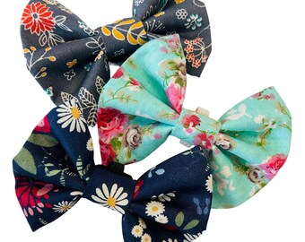 3 x SMALL Dog Bowties * Fabulous Bargain Gift Pack* 3 Designs * Bargain Price * Slips over the Collar * Size S - #BOW8