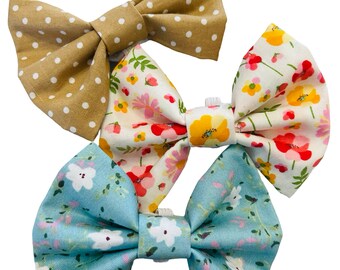 3 x SMALL Dog Bowties * Fabulous Bargain Gift Pack* 3 Designs * Bargain Price * Slips over the Collar * Size S - #BOW11