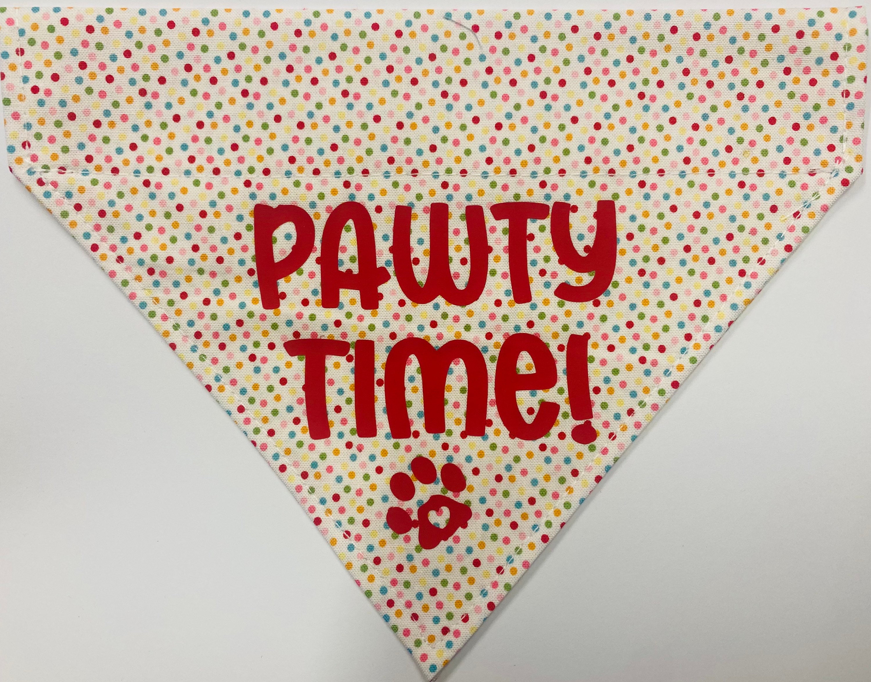 Dog Bandana Birthday / Party PAWTY TIME Design Slips Etsy
