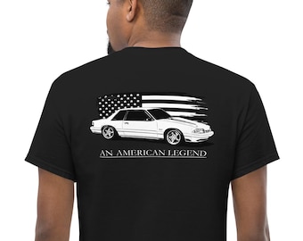 Camiseta Mustang GT, camiseta Fox Body 5.0 para hombre, ideal para los amantes de los muscle cars clásicos.
